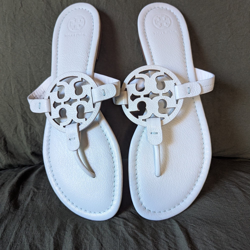 Blue Sandals with Logo Detail